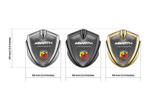 Fiat Abarth Emblem Silikon Abzeichen Renn Look Glänzend Finish